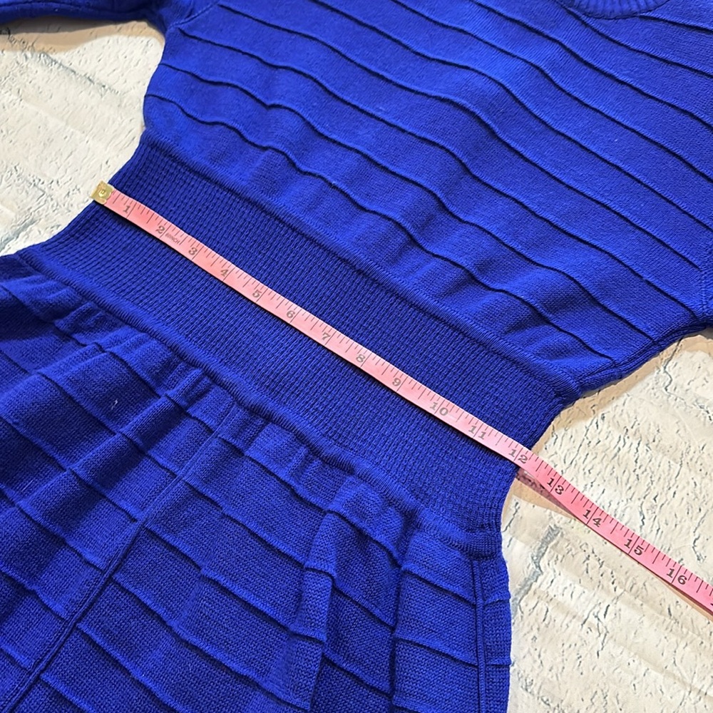 Adrienne Vittadini Blue Sweater Dress - Picture 7 of 10